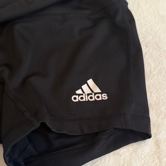 Adidas Women's Athletic Black Shorts - Picture 3 of 4